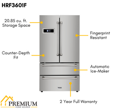 Thor Appliance Bundle - 48 In. Propane Gas Range, Range Hood, Refrigerator, Dishwasher, Wine Cooler, AB-LRG4807ULP-W-3