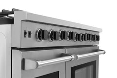 Thor Appliance Package - 48 In. Gas Range, Range Hood, Refrigerator, Dishwasher, Wine Cooler, AP-LRG4807U-W-3