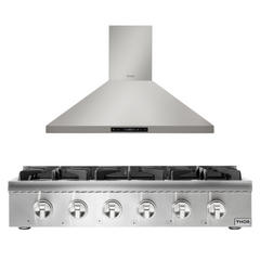 Thor Kitchen Appliance Package - 36 In. Gas Cooktop and Range Hood, AP-HRT3618U