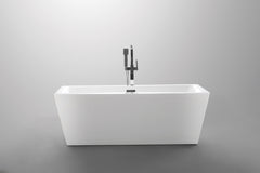 Vanity Art 59 in. x 30 in. Freestanding Soaking Bathtub, VA6814