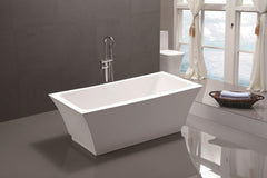 Vanity Art 59 in. x 29.5 in. Freestanding Soaking Bathtub, VA6817