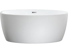 Vanity Art 55 in. x 32 in. Freestanding Soaking Bathtub, VA6834-S