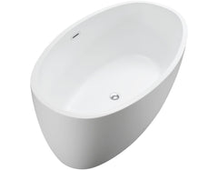 Vanity Art 55 in. x 32 in. Freestanding Soaking Bathtub, VA6834-S