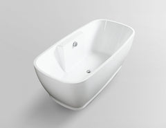 Vanity Art 59 in. x 30 in. Freestanding Soaking Bathtub, VA6835