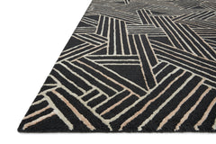 Loloi Rugs Verve Collection Rug in Charcoal, Neutral - 8.5 x 12 feet