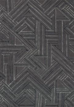 Loloi Rugs Verve Collection Rug in Graphite, Ocean - 8.5 x 12 feet