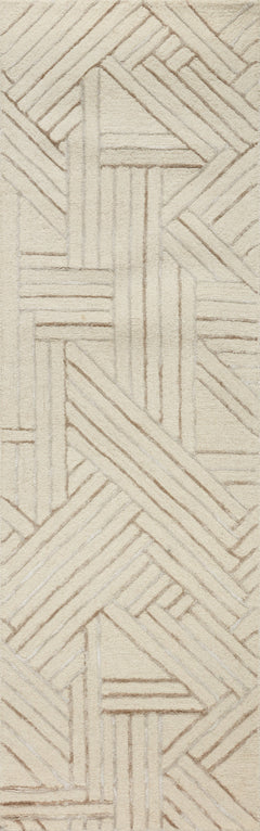 Loloi Rugs Verve Collection Rug in Ivory, Oatmeal - 8.5 x 12 feet