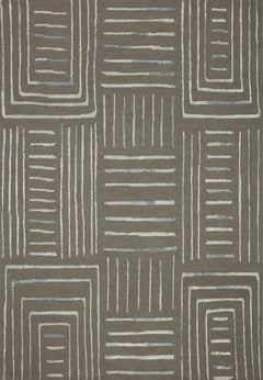 Loloi Rugs Verve Collection Rug in Grey, Mist - 7.8 x 9.8 feet