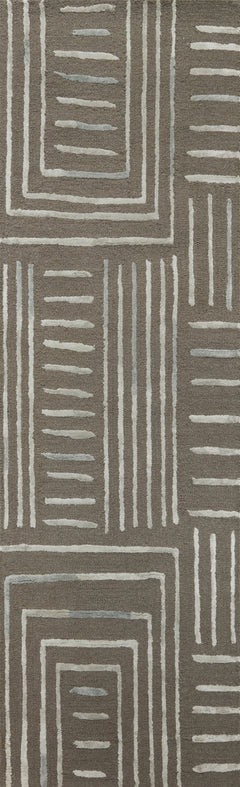 Loloi Rugs Verve Collection Rug in Grey, Mist - 7.8 x 9.8 feet