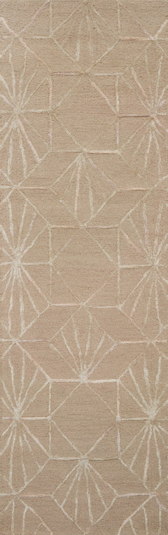 Loloi Rugs Verve Collection Rug in Sand, Blush - 8.5 x 12 feet