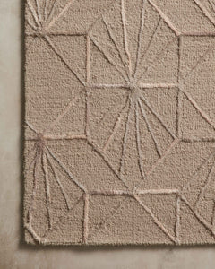 Loloi Rugs Verve Collection Rug in Sand, Blush - 8.5 x 12 feet