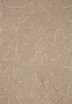 Loloi Rugs Verve Collection Rug in Sand, Blush - 7.8 x 9.8 feet