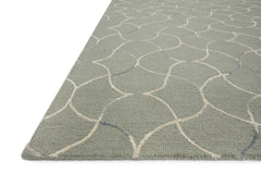 Loloi Rugs Verve Collection Rug in Sage, Silver - 8.5 x 12 feet