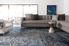 Loloi Rugs Viera Collection Rug in Grey, Navy - 7.6 x 10.5 feet