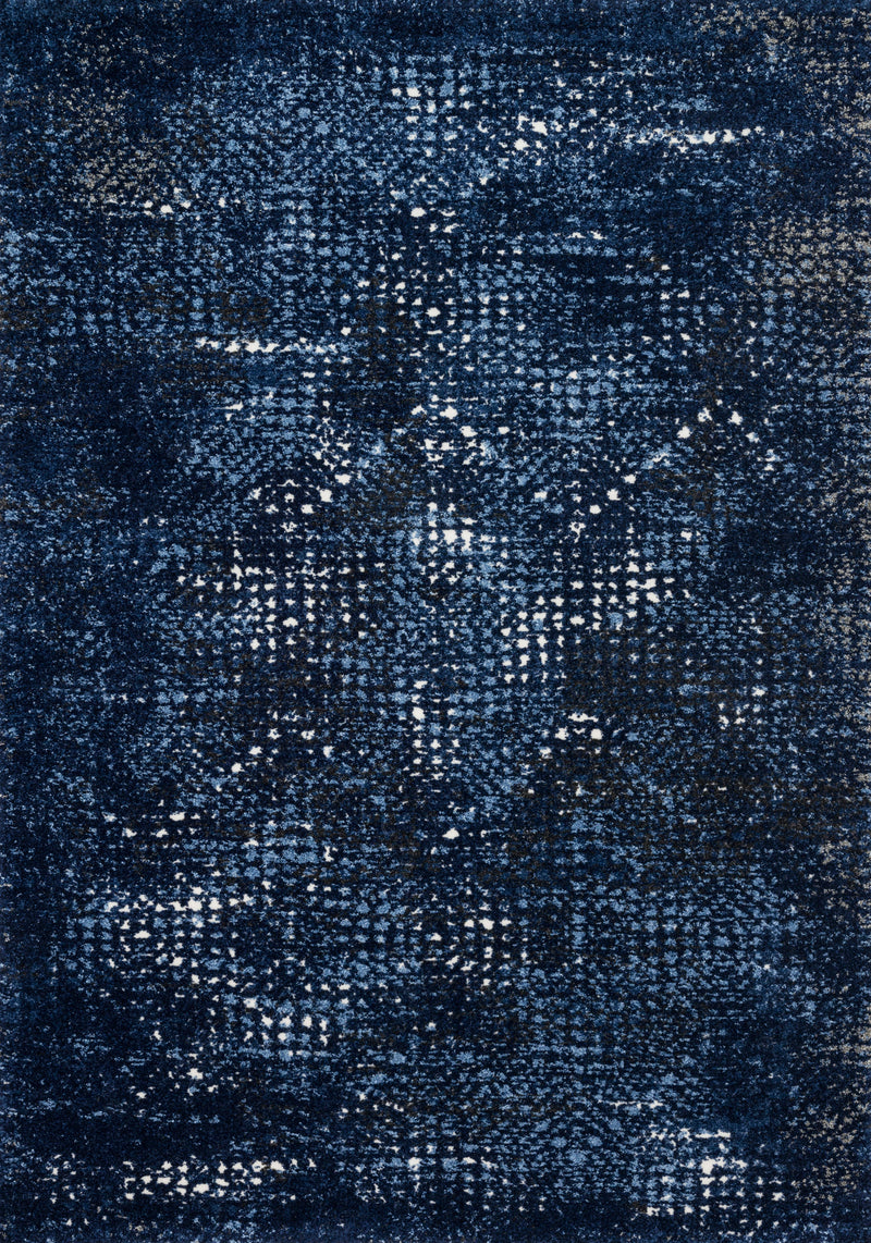 Loloi Rugs Viera Collection Rug in Dark Blue, Light Blue - 7.6 x 10.5 feet