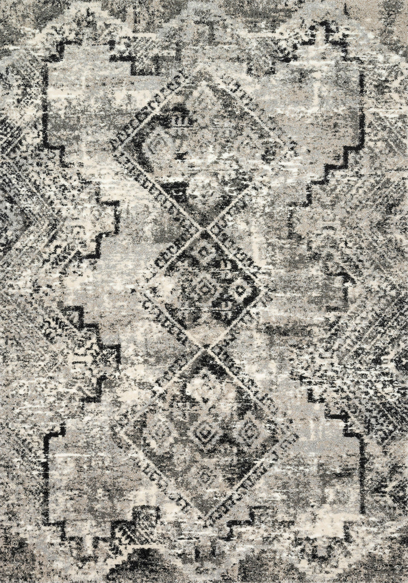 Loloi Rugs Viera Collection Rug in Grey, Black - 7.6 x 10.5 feet