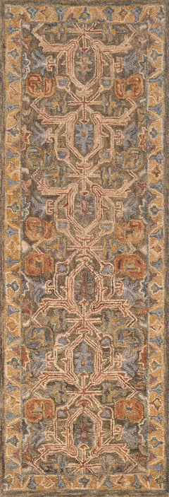 Loloi Rugs Victoria Collection Rug in Walnut, Multi - 7.8 x 9.8 feet