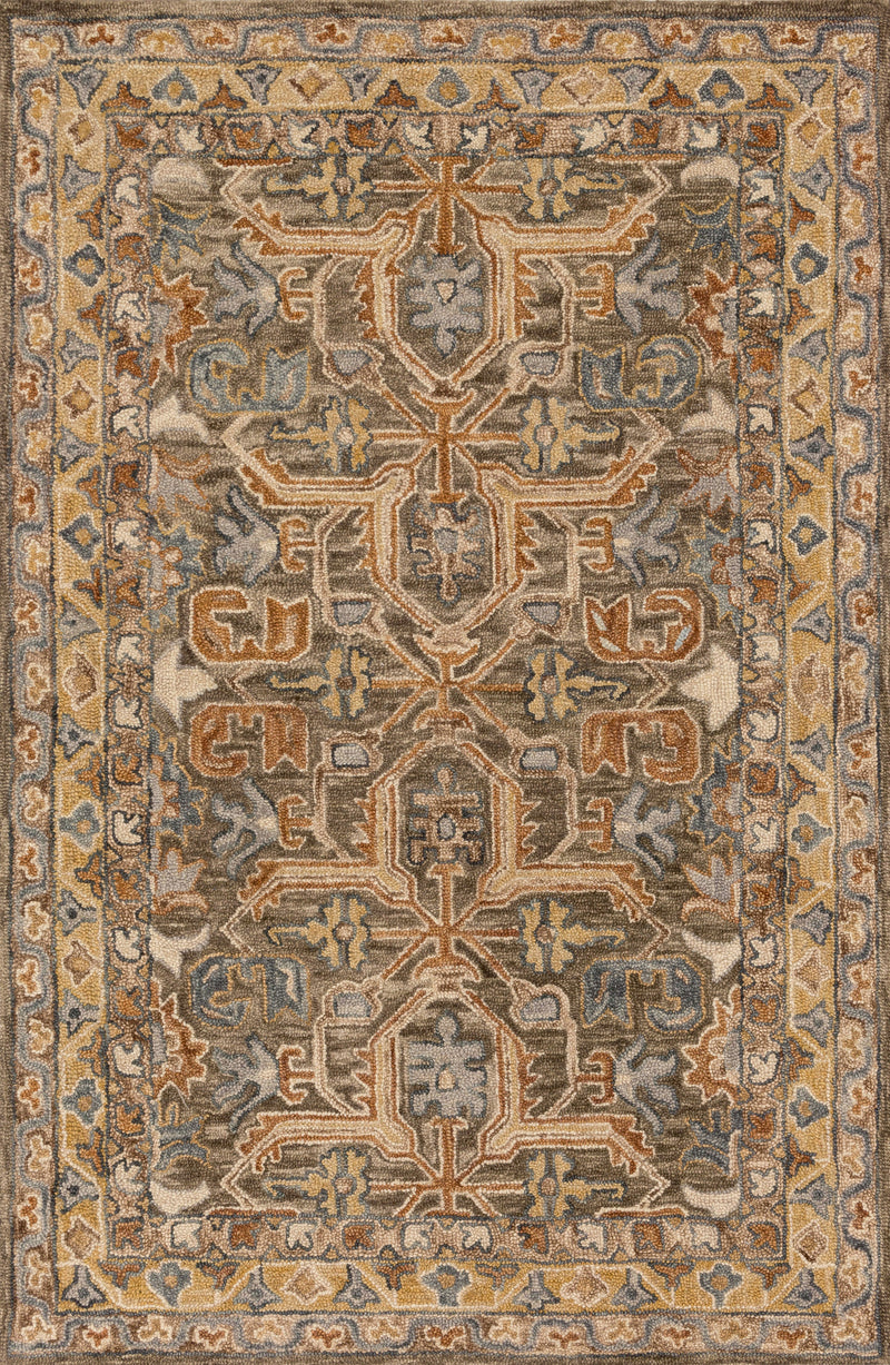 Loloi Rugs Victoria Collection Rug in Walnut, Multi - 7.8 x 9.8 feet