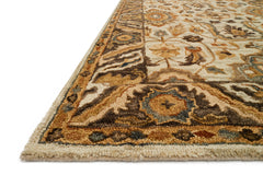 Loloi Rugs Victoria Collection Rug in Ivory, Dk Taupe - 7.8 x 9.8 feet