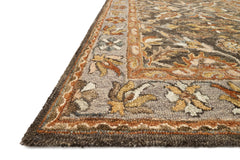 Loloi Rugs Victoria Collection Rug in Dk Taupe, Grey - 7.8 x 9.8 feet