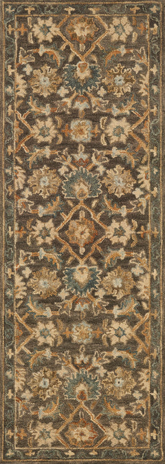 Loloi Rugs Victoria Collection Rug in Dk Taupe, Multi - 7.8 x 9.8 feet