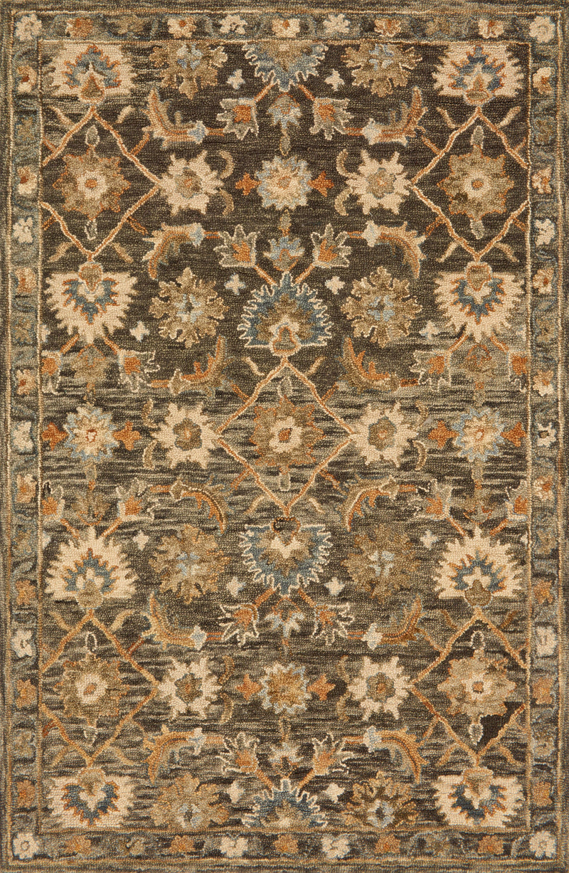 Loloi Rugs Victoria Collection Rug in Dk Taupe, Multi - 7.8 x 9.8 feet