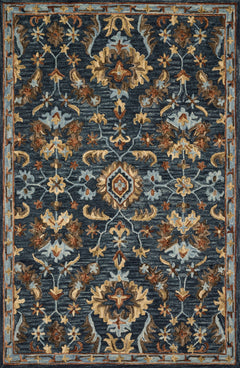 Loloi Rugs Victoria Collection Rug in Denim, Multi - 7.8 x 9.8 feet