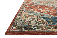 Loloi Rugs Victoria Collection Rug in Red, Multi - 7.8 x 9.8 feet