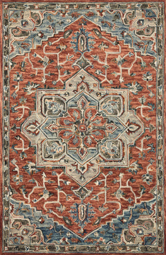 Loloi Rugs Victoria Collection Rug in Red, Multi - 7.8 x 9.8 feet