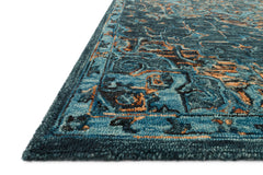 Loloi Rugs Victoria Collection Rug in Teal, Multi - 7.8 x 9.8 feet