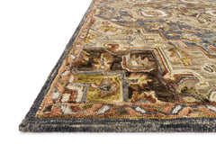 Loloi Rugs Victoria Collection Rug in Smoke, Sand - 7.8 x 9.8 feet