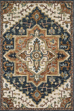 Loloi Rugs Victoria Collection Rug in Blue, Multi - 7.8 x 9.8 feet