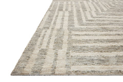 Loloi Rugs Yeshaia Collection Rug in Oatmeal, Silver - 9.3 x 13 feet