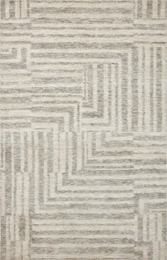 Loloi Rugs Yeshaia Collection Rug in Oatmeal, Silver - 9.3 x 13 feet