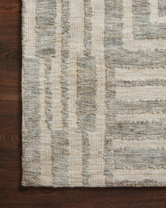 Loloi Rugs Yeshaia Collection Rug in Oatmeal, Silver - 9.3 x 13 feet