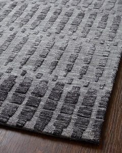 Loloi Rugs Yeshaia Collection Rug in Grey, Charcoal - 9.3 x 13 feet