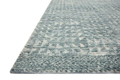 Loloi Rugs Yeshaia Collection Rug in Lagoon, Mist - 9.3 x 13 feet