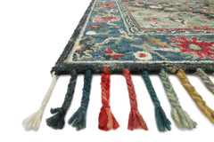 Loloi Rugs Zharah Collection Rug in Navy, Blue - 7.8 x 9.8 feet