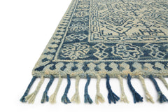 Loloi Rugs Zharah Collection Rug in Mist, Blue - 7.8 x 9.8 feet