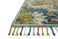 Loloi Rugs Zharah Collection Rug in Blue, Multi - 7.8 x 9.8 feet