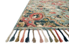 Loloi Rugs Zharah Collection Rug in Light Blue, Multi - 7.8 x 9.8 feet