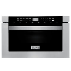 ZLINE 5-Piece Appliance Bundle - 60 In. Range, Range Hood, Refrigerator, Microwave and Dishwasher in Stainless Steel, Bundle-5KPR-RARH60-MWDWV