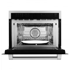 ZLINE Appliance Package - 36 In. Dual Fuel Range, Range Hood, Microwave Oven in Stainless Steel, 3KP-RARHMWO-36