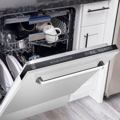 ZLINE Appliance Package - 30 in. Dual Fuel Range, 30 in. Range Hood, Microwave Oven, 3 Rack Dishwasher, 4KP-RARH30-MODWV