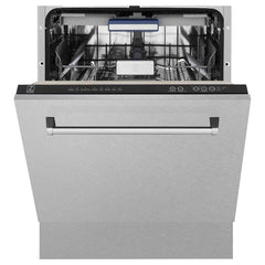 ZLINE 36" Range, Range Hood, Microwave, Dishwasher & Refrigerator Package, 5KPR-RARH36-MWDWV