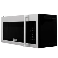 ZLINE 30 In. Over the Range Convection Microwave Oven in DuraSnow Stainless Steel with Traditional Handle and Sensor Cooking, MWO-OTR-H-30-SS