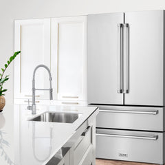 ZLINE Appliance Bundle - 30 in. Gas Range, 30 in. Range Hood, Microwave Drawer, 3 Rack Dishwasher, Refrigerator, Bundle-5KPR-RGRH30-MWDWV