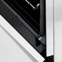 ZLINE Autograph Edition 36 in. Gas Range in DuraSnow® with White Matte Door and Champagne Bronze Accents, RGSZ-WM-36-CB