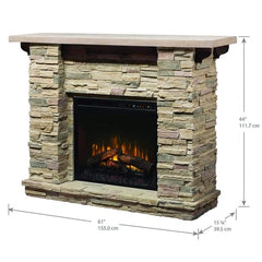 Dimplex Fieldstone Rustic 54 Inch Electric Fireplace, GDS28L8-904ST