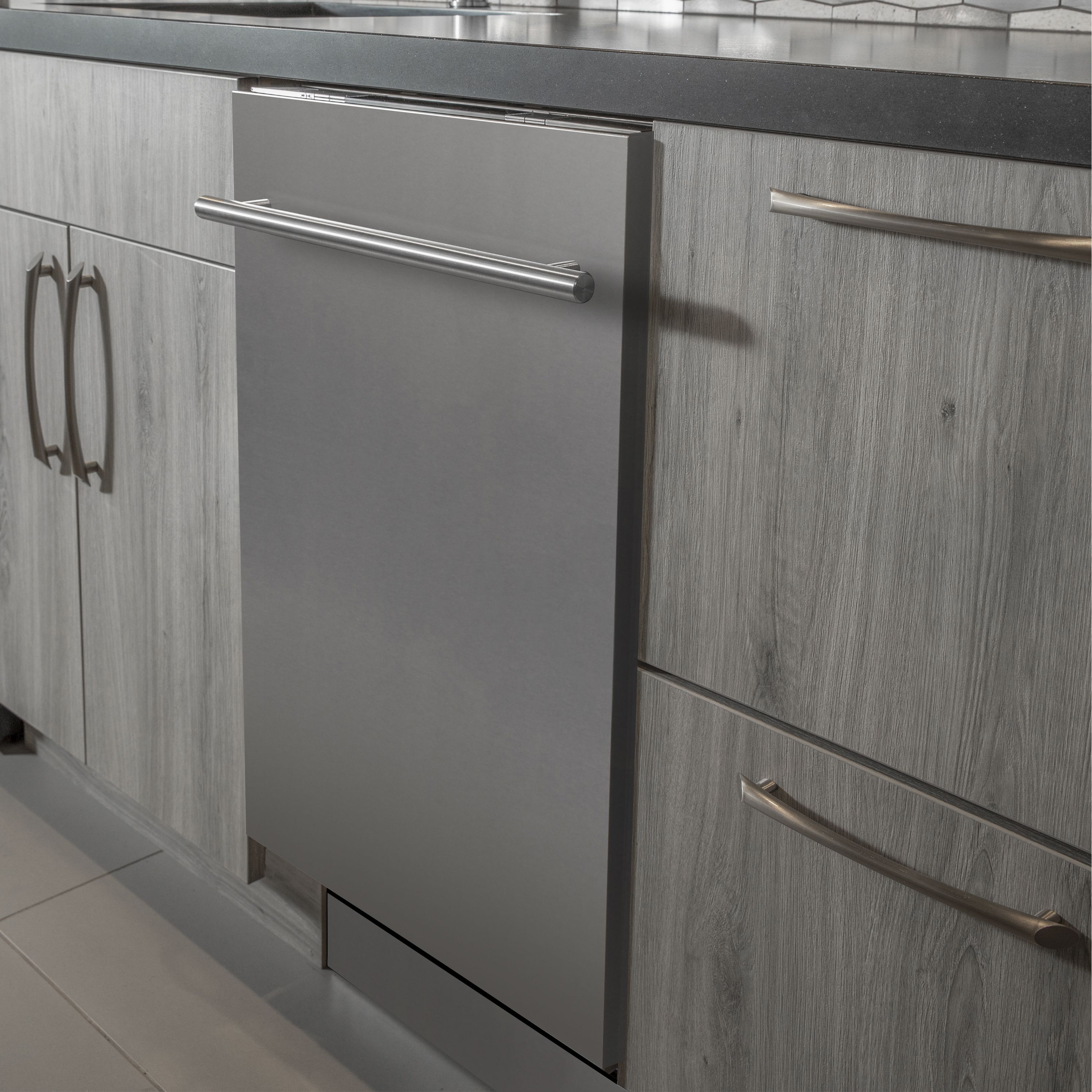 ZLINE 30 in. Kitchen Package with Stainless Steel Dual Fuel Range, Modern Over The Range Microwave and Dishwasher, 3KP-RAOTR30-DW